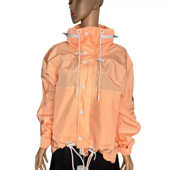 Free People Movement New Rain And Shine Jacket size Small Morning Sun Orange - Picture 5 of 12